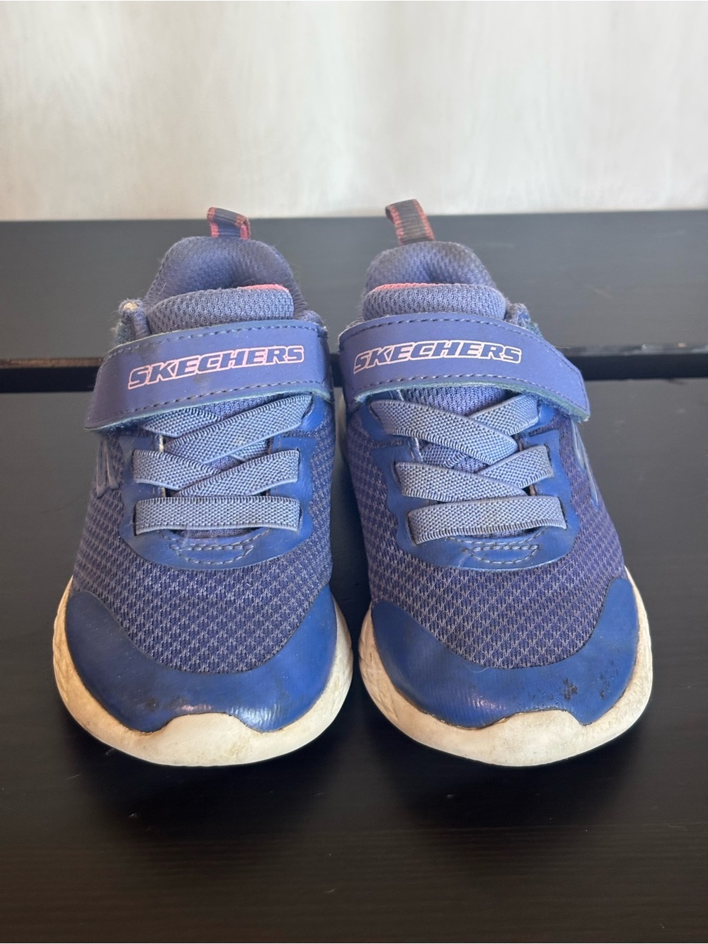 Skechers Toddler Velcro Sneakers Purple Blue Size 7 Play Shoes - Picture 2 of 7